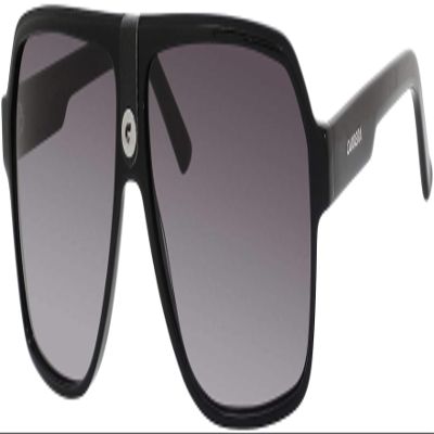 Carrera CA33/S 0807/PT 62MM Black/Grey Gradient Plastic Aviator Sunglasses For Men For Women +BUNDLE with ACCESSORY EYEWEAR KIT