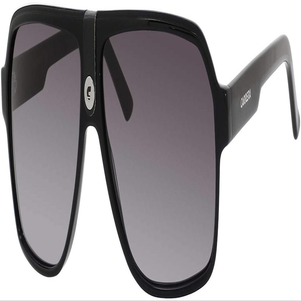 Carrera CA33/S 0807/PT 62MM Black/Grey Gradient Plastic Aviator Sunglasses For Men For Women +BUNDLE with ACCESSORY EYEWEAR KIT