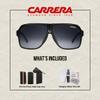 Carrera CA33/S 0807/PT 62MM Black/Grey Gradient Plastic Aviator Sunglasses For Men For Women +BUNDLE with ACCESSORY EYEWEAR KIT view 2