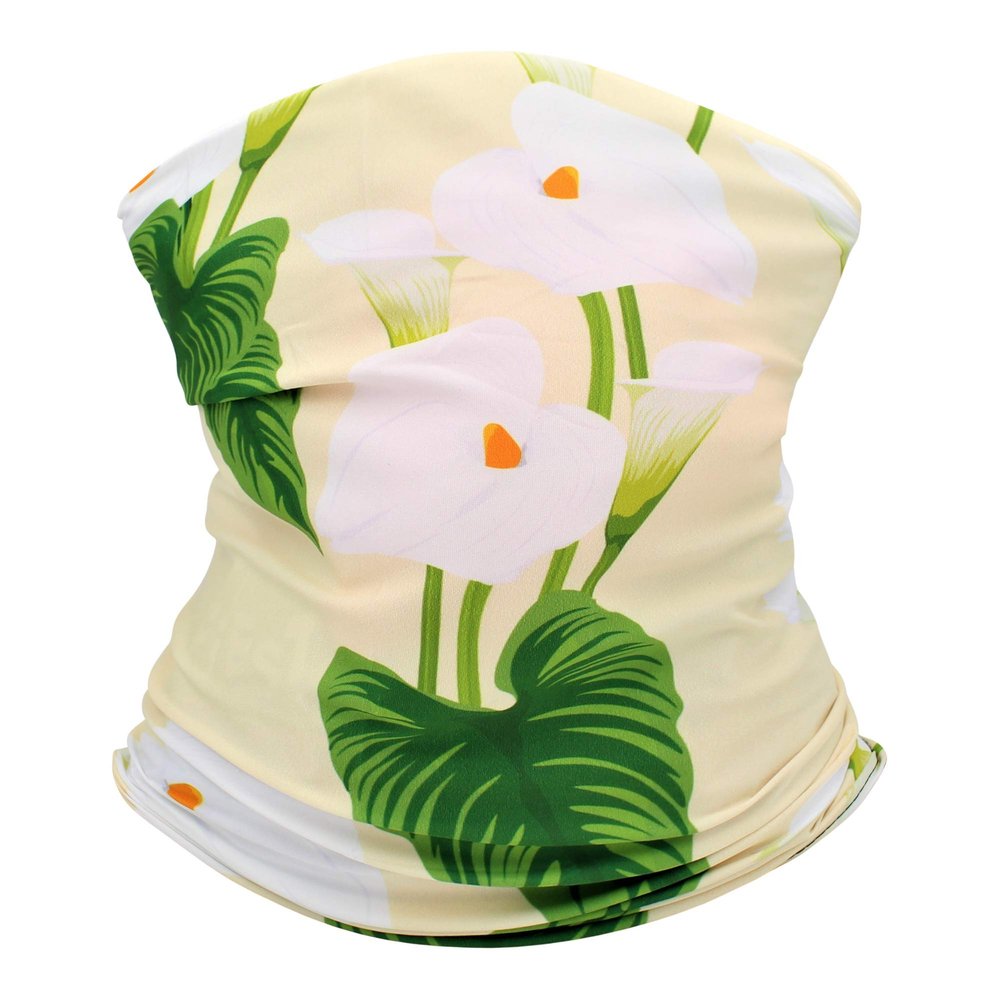 Real Sic Neck Gaiter/Balaclava/Magic Scarf Headband & Face Mask for Men, Women (Lily Flower)