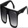 Carrera CA5039/S 0807/9O 58MM Black/Dark Grey Gradient Plastic Rectangular Sunglasses For Men For Women +BUNDLE with ACCESSORY EYEWEAR KIT view 1