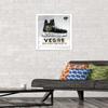 Trends International NHL Vegas Golden Knights - Drip Skate 20 Wall Poster, 14.725" x 22.375", White Framed Version view 2