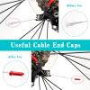 100PCS Bike Brake Cable End Cap Crimps, Cable End Tips for Road Mountain Bicycle, Colorful view 2