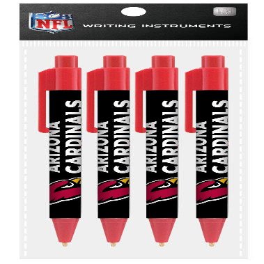 Match Up Promotions NFL 4 Pack Team Cool Color Pens (Arizona Cardinals)