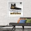 Trends International NHL Boston Bruins - Drip Skate 20 Wall Poster, 22.375" x 34", White Framed Version view 2