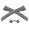 Vonxyz Rubber Kits Replacement for Oakley Radar Edge Sunglass - Grey view 1