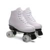 Adult Roller Skates High Top Indoor Outdoor Quad Skates White 13 M US Women view 4