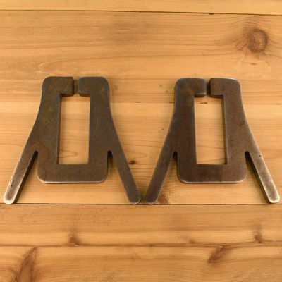 2x4 Wood Target Stand Holders - Made from 1/2" AR500 Steel Y