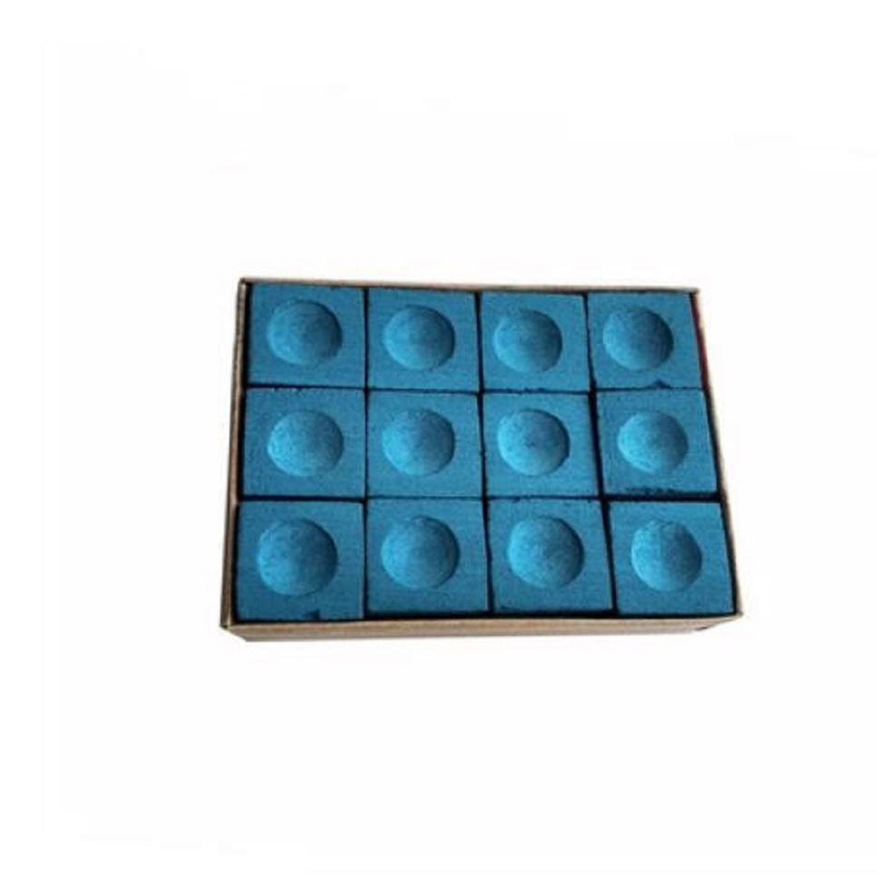 PJLANDI Billiard Pool cue Chalk 1pcs Snooker chalks one Box (Blue)