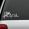 Tamengi K1130 Coqui Frog Heartbeat Decal Sticker Hawaii Puerto Rico Florida Art view 1