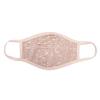 RK Apparel Unisex Bling Rhinestone 3 Layer Reusable Face Covering, Mina Pink view 1