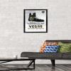 Trends International NHL Vegas Golden Knights - Drip Skate 20 Wall Poster, 14.725" x 22.375", Black Framed Version view 2