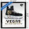 Trends International NHL Vegas Golden Knights - Drip Skate 20 Wall Poster, 14.725" x 22.375", Black Framed Version view 3