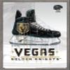 Trends International NHL Vegas Golden Knights - Drip Skate 20 Wall Poster, 14.725" x 22.375", Barnwood Framed Version view 1
