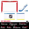 Franklin Sports Mini Hockey Rink Set - Half Rink Knee Hockey Goal, Mini Sticks, and Ball Set - Indoor Mini Hockey Rink - Official NHL Licensed view 3