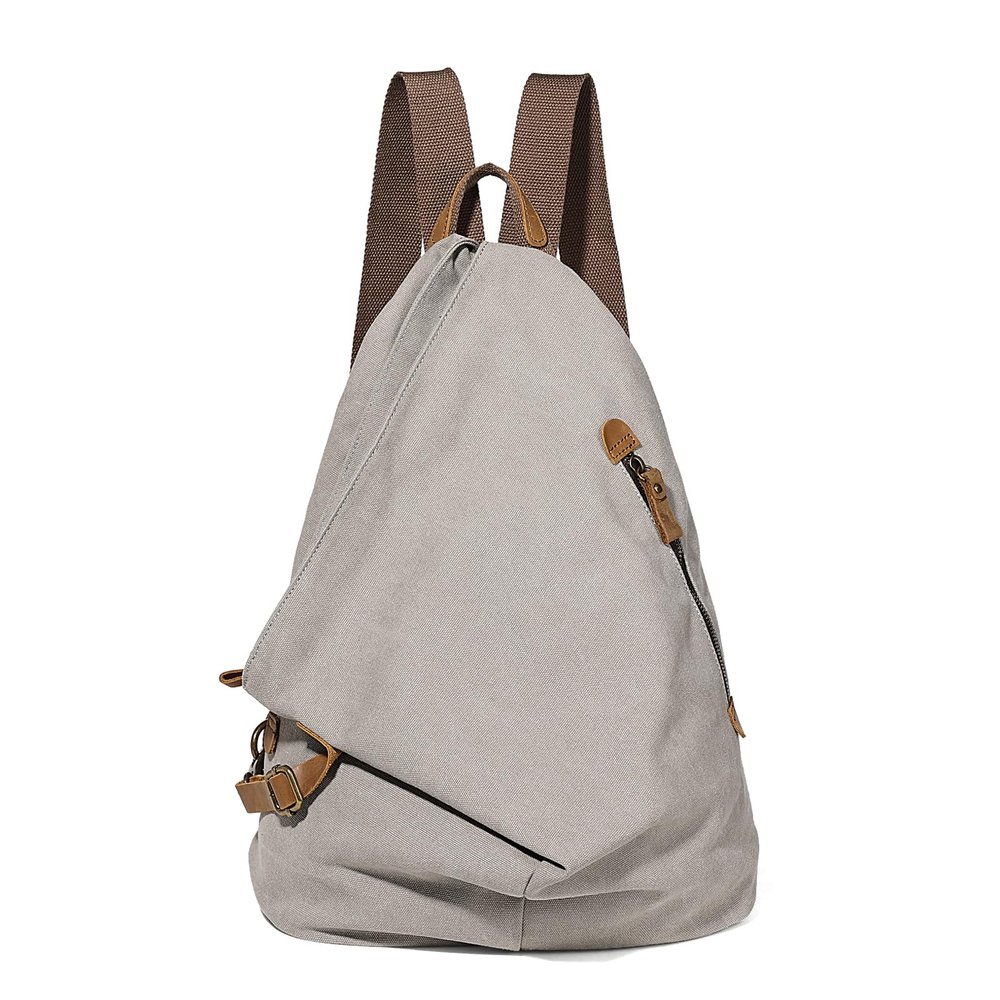 KL928 Canvas Vintage Backpack  Large Casual Daypack Outdoor Travel Rucksack Hiking Backpacks for Men Women