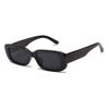 JUSLINK Rectangle Sunglasses for Women Trendy Retro Fashion 90s Sunglasses UV 400 Protection Square Frame Eyewear (Black) view 1