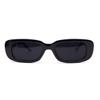JUSLINK Rectangle Sunglasses for Women Trendy Retro Fashion 90s Sunglasses UV 400 Protection Square Frame Eyewear (Black) view 2