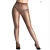 Cecilia de Rafael Women's Vidrio Crotchless Tights in Te with Smooth Waistband - Nylon & Lycra - Small view 2