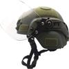 Unknown Adult Olive Drab Green Medium MICH 2000 Action Version Tactical Helmet with NVG Bracket and Vandal-Proof Visor Mask for Outdoor Airsoft Paintball CS Games view 1
