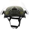 Unknown Adult Olive Drab Green Medium MICH 2000 Action Version Tactical Helmet with NVG Bracket and Vandal-Proof Visor Mask for Outdoor Airsoft Paintball CS Games view 3
