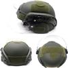 Unknown Adult Olive Drab Green Medium MICH 2000 Action Version Tactical Helmet with NVG Bracket and Vandal-Proof Visor Mask for Outdoor Airsoft Paintball CS Games view 4