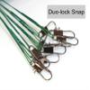 10pcs Fishing Wire Leaders Heavy Duty Nylon-Coated Fishing Line Wire Leaders with Swivels and Snaps 18inch, 45LB view 3