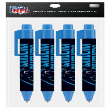 Match Up Promotions NFL 4 Pack Team Cool Color Pens (Carolina Panthers)