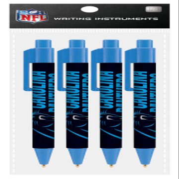 Match Up Promotions NFL 4 Pack Team Cool Color Pens (Carolina Panthers)