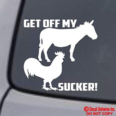 ONDIAN Cock Sucker! Vinyl Decal Sticker Car Back Window Bumper FunnyQ