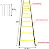 Pro Speed & Agility Training SetIncludes 12 Rung 20ft Adjustable Agility Ladder with Carrying Bag, 12 Disc Cones, 4 Steel Stakes, 1 Resistance Parachute, Use Equipment to Improve Footwork Any Sport view 2