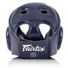 Fairtex Full Head Guard | Premium Handcrafted Headgear with 3-Layer Padding| Lightweight | Sleek Design for Optimal Movement | Extra Protection | Secure Fit with Adjustable Straps (Blue-Large) view 4