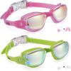 Aegend Swim Goggles for Kids Youth 3-14 Anti-Fog Anti-UV Comfort Fit Goggles for Swimming view 1