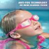 Aegend Swim Goggles for Kids Youth 3-14 Anti-Fog Anti-UV Comfort Fit Goggles for Swimming view 3