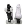 Adult Roller Skates High Top Indoor Outdoor Quad Skates White 6 M US Women view 3