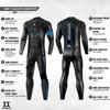 Synergy Endorphin Men's Full Sleeve Triathlon Wetsuit (Black/Blue, L3) view 3