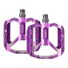 corki Extra Large Mountain Bike Pedals Flat, Aluminum Alloy MTB Pedals Platform 9/16" Purple view 1