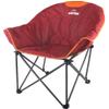 OUTDOOR LIVING SUNTIME Sofa Chair, Oversize Padded Moon Leisure Portable Stable Comfortable Folding Chair for Camping, Hiking, Carry Bag (Red) view 1