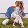 OUTDOOR LIVING SUNTIME Sofa Chair, Oversize Padded Moon Leisure Portable Stable Comfortable Folding Chair for Camping, Hiking, Carry Bag (Denim) view 4