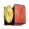 ARTIZANSTORE Brass American Compass with Leather Case-Pirate Compass,Inspirational Compass view 1