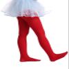 EVERSWE Girls Semi Opaque Footed Tights, Microfiber Tights (5-7, Red) view 2