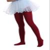 EVERSWE Girls Semi Opaque Footed Tights, Microfiber Tights (11-13, Wine Red) view 3