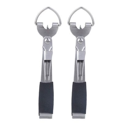 2Pcs Fishing Hook Eye Cleaner,Fly Fishing Quick Knot Tool Fast Nail Knotter Lines Clipper Fishing Line Nipper Snips Tackle Accessories