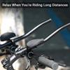 Bike Rest Handlebar, Bike Aero-Bar for Road Bike Mountain Bike, Aluminum Alloy Bicycle Handlebar Arm Rest Clip Split Vice Cycling TT Handlebar view 2
