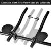 Bike Rest Handlebar, Bike Aero-Bar for Road Bike Mountain Bike, Aluminum Alloy Bicycle Handlebar Arm Rest Clip Split Vice Cycling TT Handlebar view 4