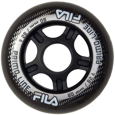 FILA SKATES Wheels, Unisex Children Roller Set, Unisex - Children, 60760297, Black, 80mm/82A