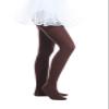 EVERSWE Girls Semi Opaque Footed Tights, Microfiber Tights (8-10, Brown) view 3
