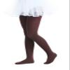 EVERSWE Girls Semi Opaque Footed Tights, Microfiber Tights (8-10, Brown) view 4