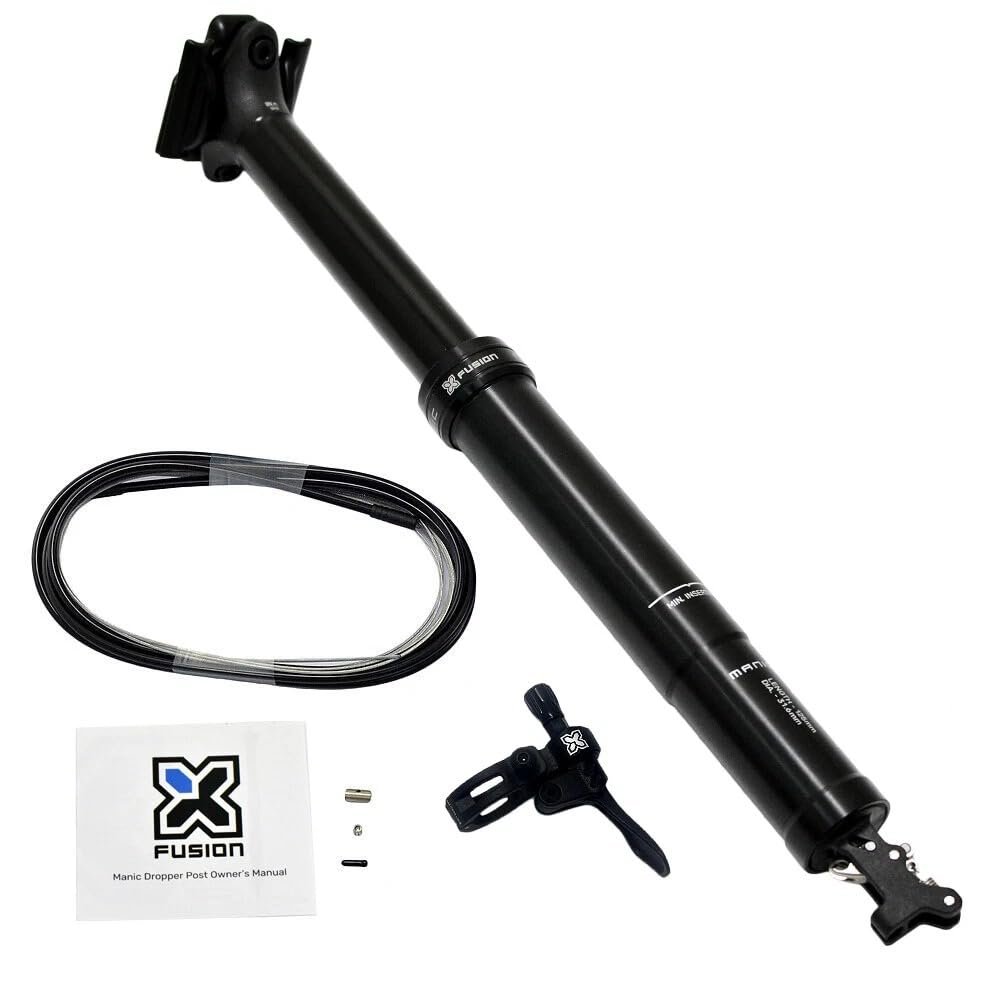 XFusion Manic Dropper Seatpost - 31.6mm, 125mm, Black