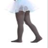 EVERSWE Girls Semi Opaque Footed Tights, Microfiber Tights (2-4, Grey) view 4